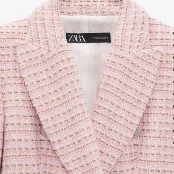 💥SOLD💥Zara Double Breasted Blazer NWOT - Picture 3 of 10